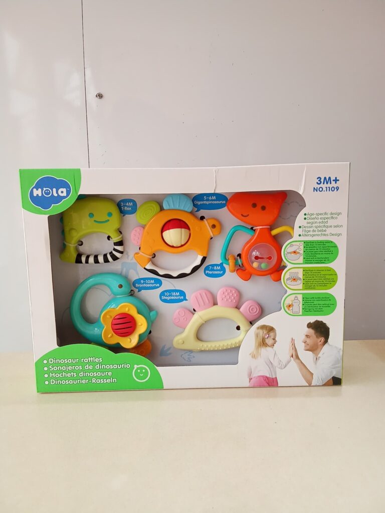 Dinosaur Rattle Set 3M+