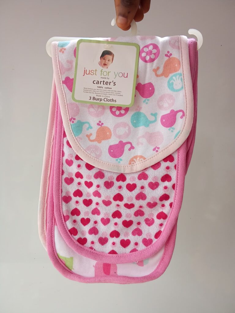 Just For you 3pc Burp Cloths