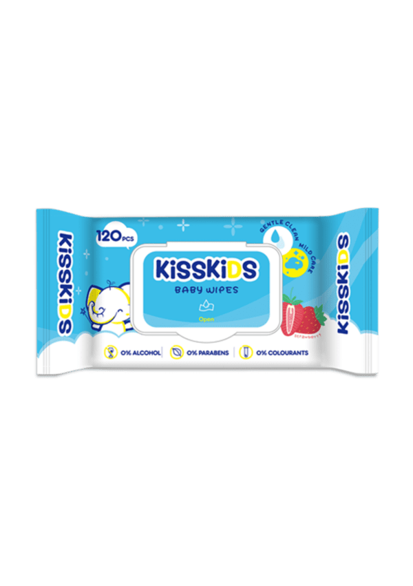 KissKids Baby Wipes 120pcs