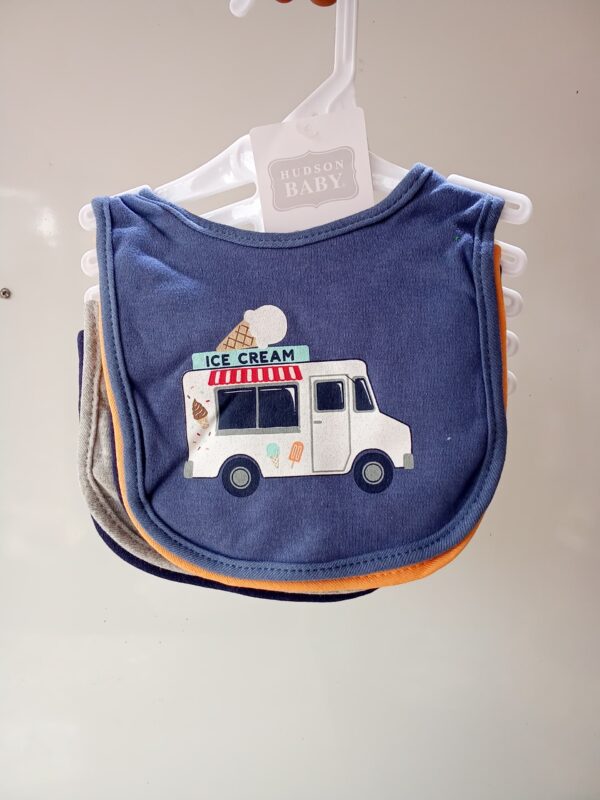 Hudson Baby 5 Baby Bibs Ice Cream Truck