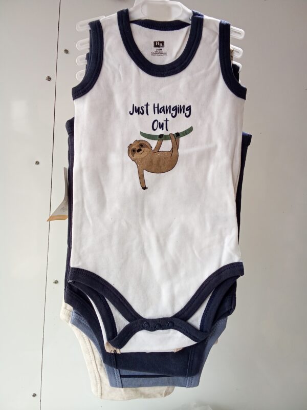 Hudson baby 5 Sleeveless Bodysuits 3-6months - Image 2