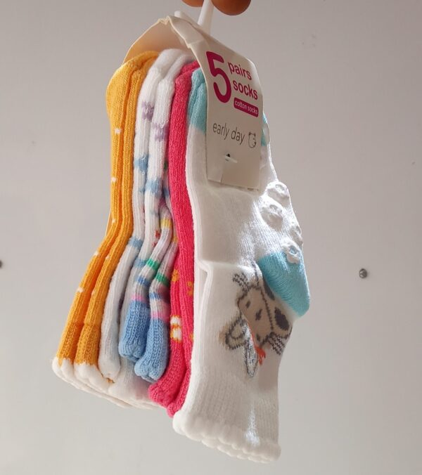 5 pair Cotton Socks - Image 2