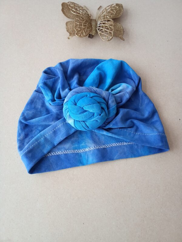 Baby Girl Turban Cap with Bantu Knot