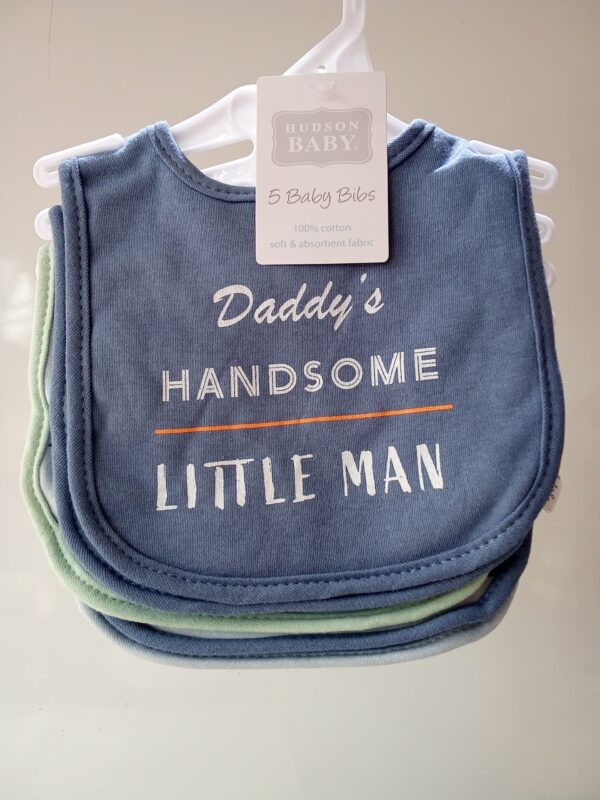 Hudson Baby 5 Baby Bib "Daddy Handsome"