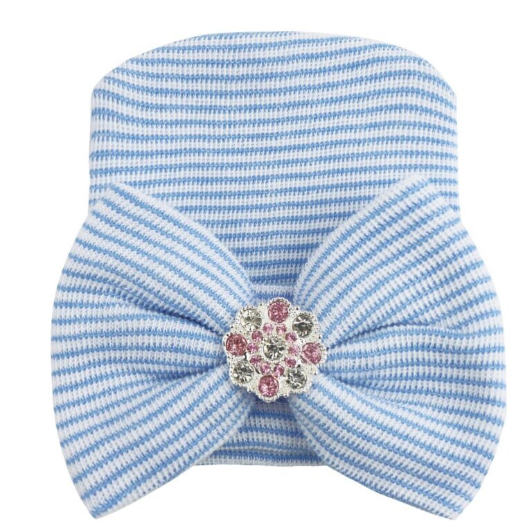 Newborn Baby Girl Cap with Bow